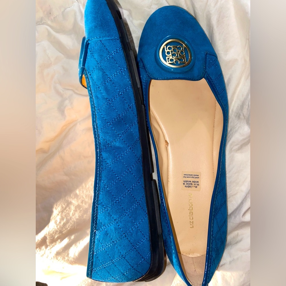 Liz Claiborne Blue Flats 12W